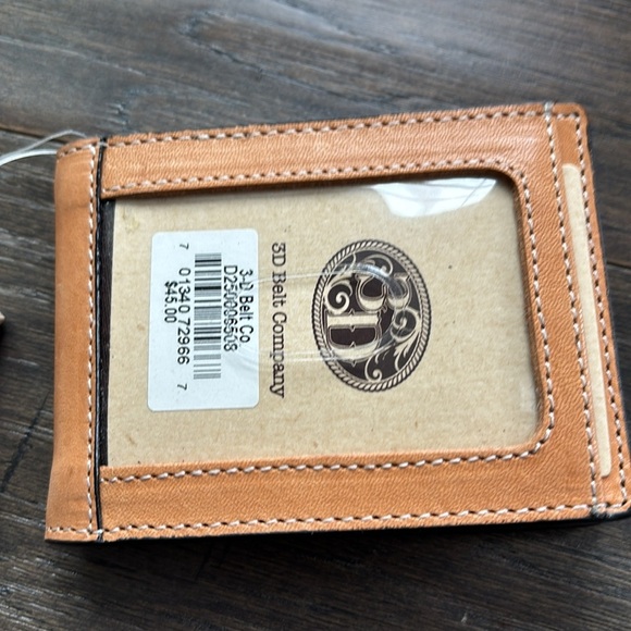 3D Belt Co. Top grain all leather interiors bifold money clip slim fit,western - Picture 3 of 9